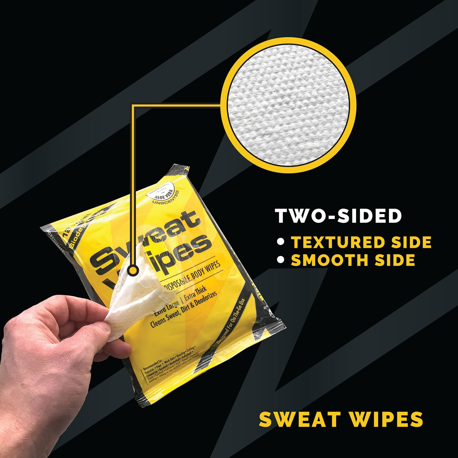585804 Shop SweatZone Sweat Wipes Disposable Body Wipes at GNC to